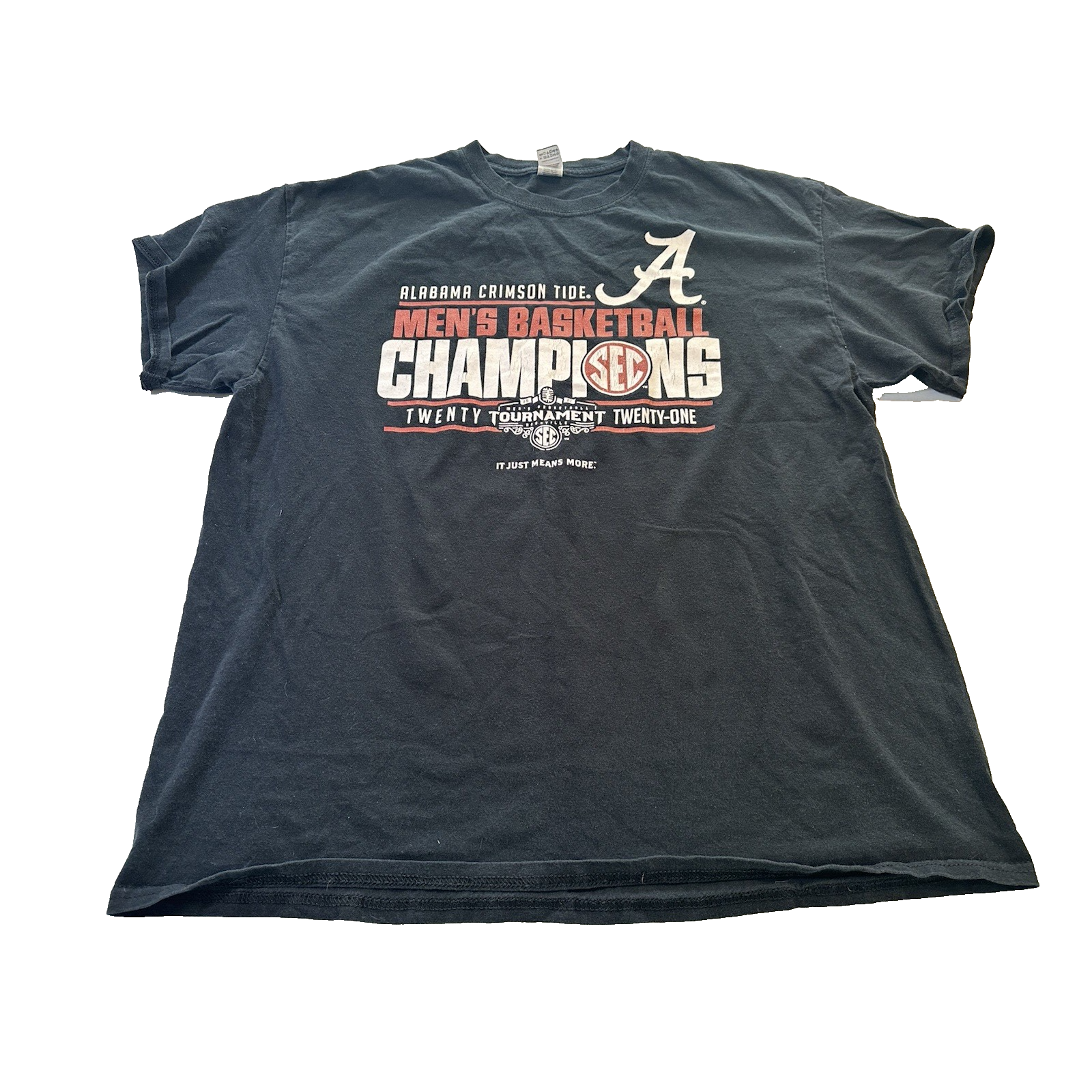 Alabama Crimson Tide Mens Basketball Ncaa Champs 2021 Black Tshirt Xl Sports